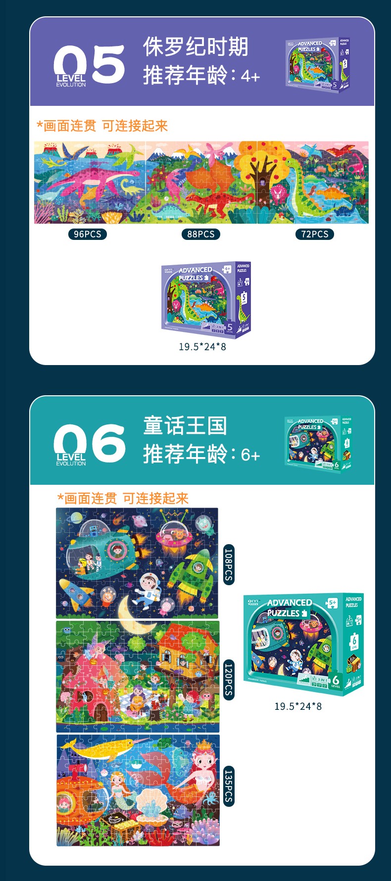 The seven-stage progressive educational puzzle game with wooden toys is highly entertaining and colorful. It helps cultivate hands-on skills, logical thinking abilities, and is a parent-child game for early education and enlightenment training detail image 8