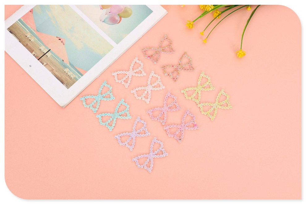 厂家直销平底钻发夹太阳花花边发夹贴片支持来样定制详情图8