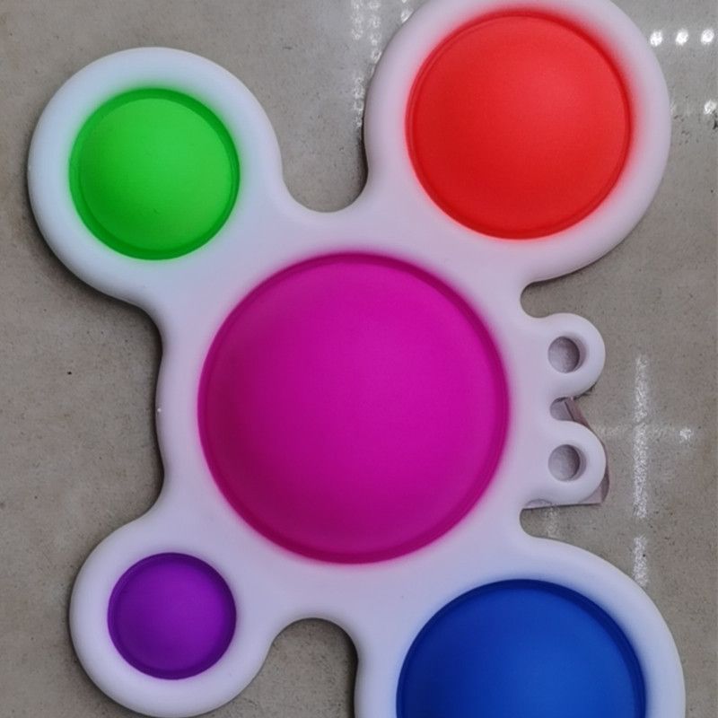 手指泡泡乐硅胶钥匙扣 灭鼠先锋钥匙扣解压减压太空杀钥匙扣螃蟹款