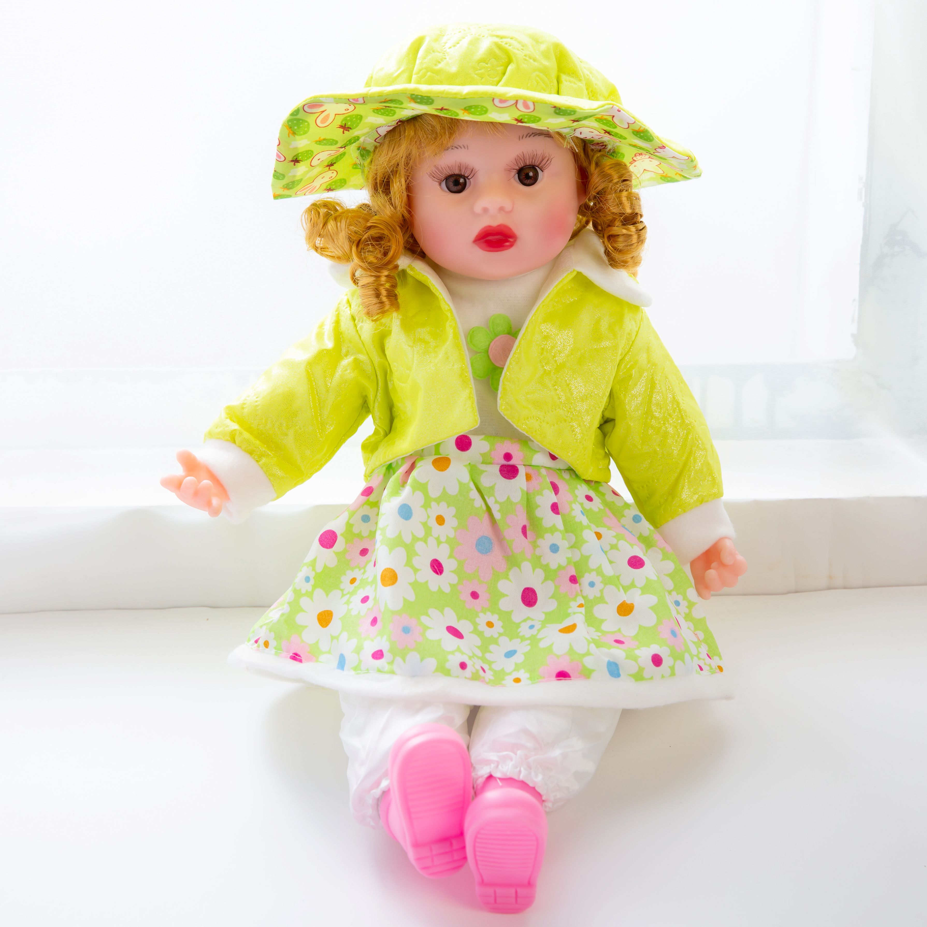 18-inch vinyl doll, imitation doll, cotton body doll with music details Picture