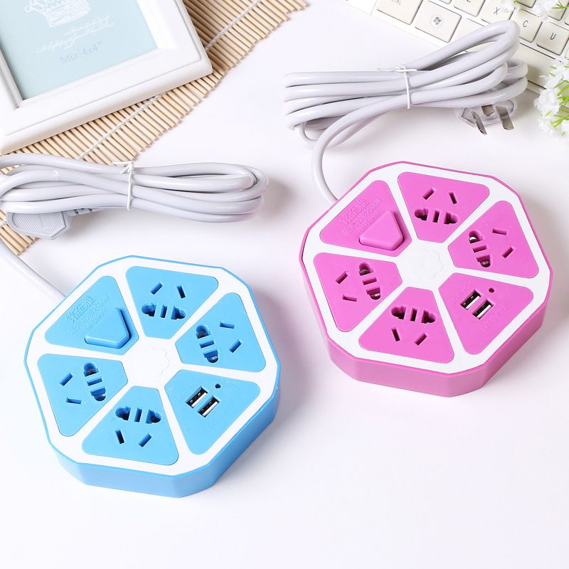 铭至雅桌面创意智能水果usb插座礼品插排礼品排插手机充电插线板