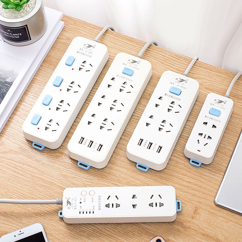 Junya Anti-electric shock Power Strip Smart USB Power Strip Wholesale Office Desktop power strip Timed Charging socket