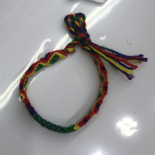 Classic Nepalese friendship bracelet Ethnic style handmade Geneva Bohemian style color contrast hand-woven rope bracelet M-11