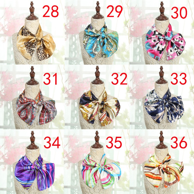 简爱丝缘百变魔术巾职业空姐仿真丝数码印花百搭丝巾广场舞大妈围巾详情4