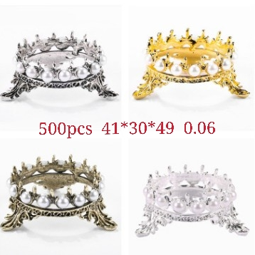 Nail care tools: Japanese-style retro pen holder, pearl crown pen holder, classical gold and silver light therapy painting pen holder