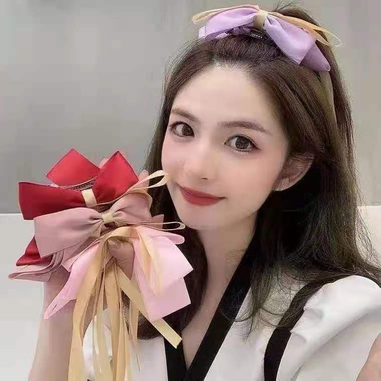 Bow tie yellow silk scarf 1