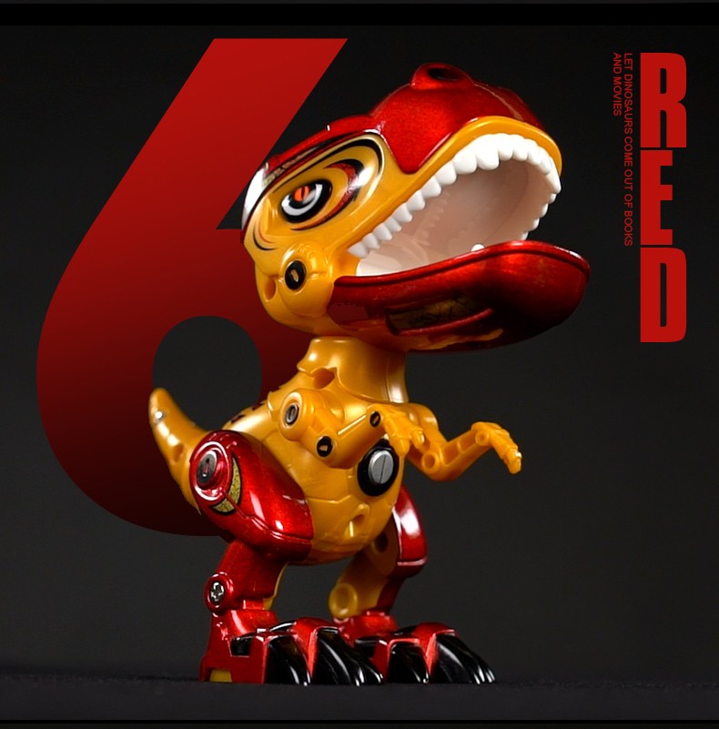 Q版合金机械音乐灯光霸王龙手机支架详情图9