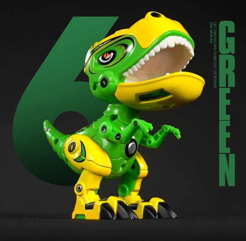 Q版合金机械音乐灯光霸王龙手机支架详情图8