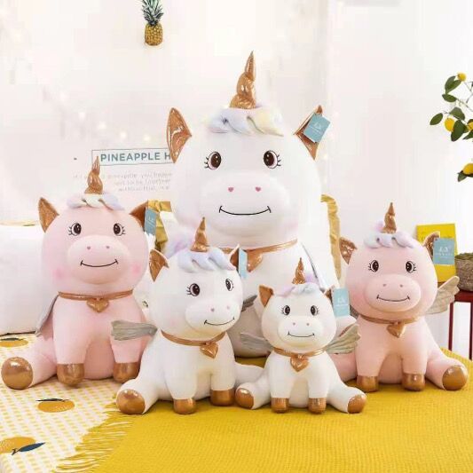 Manufacturers direct plush doll unicorn hug pillow cartoon Baohua toy company lazy bed cartoon doll cute sleeping hug pillow pillow decoration plush doll
