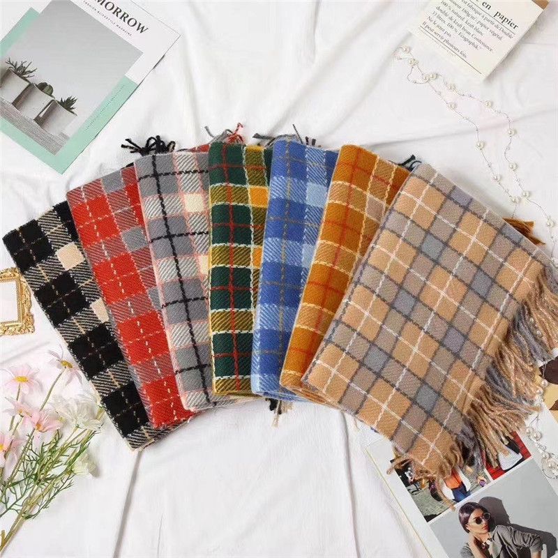 Fashionable patchwork short scarf
