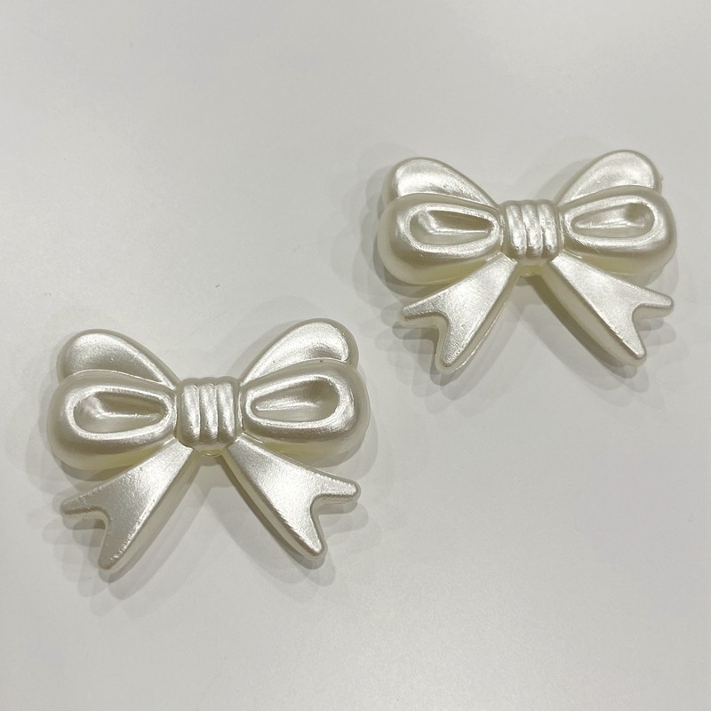 New imitation pearl bow tie, bow, AB colorful fork, cross knot clothing, mobile phone case decoration accessories, DIY handcrafted bracelets, necklaces, essential accessories detail image 4