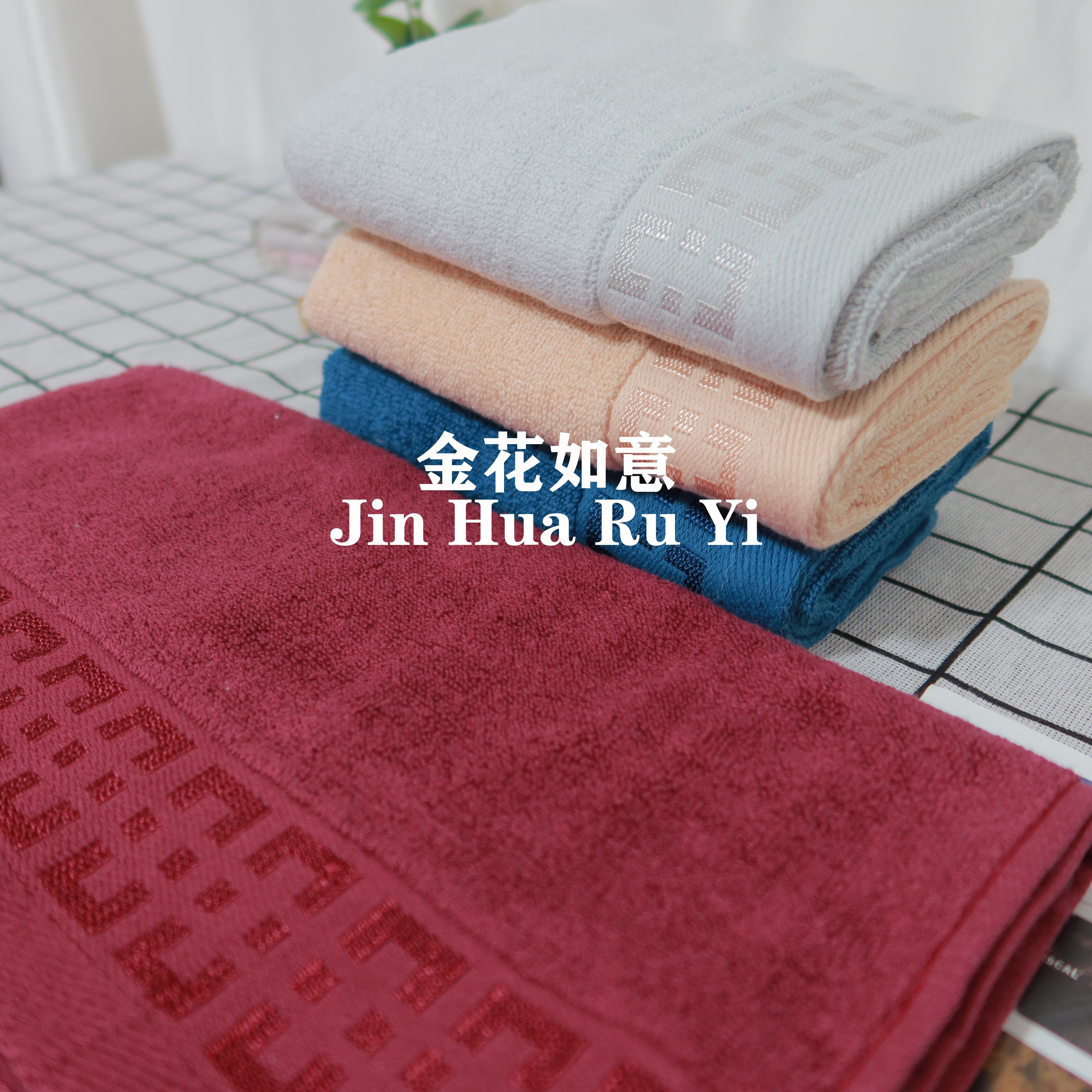 Flower Language style face wash and bath household towels, pure cotton, absorbent and non-fading, soft for both men and women, couple face towels, and mixed color wholesale detail image 3