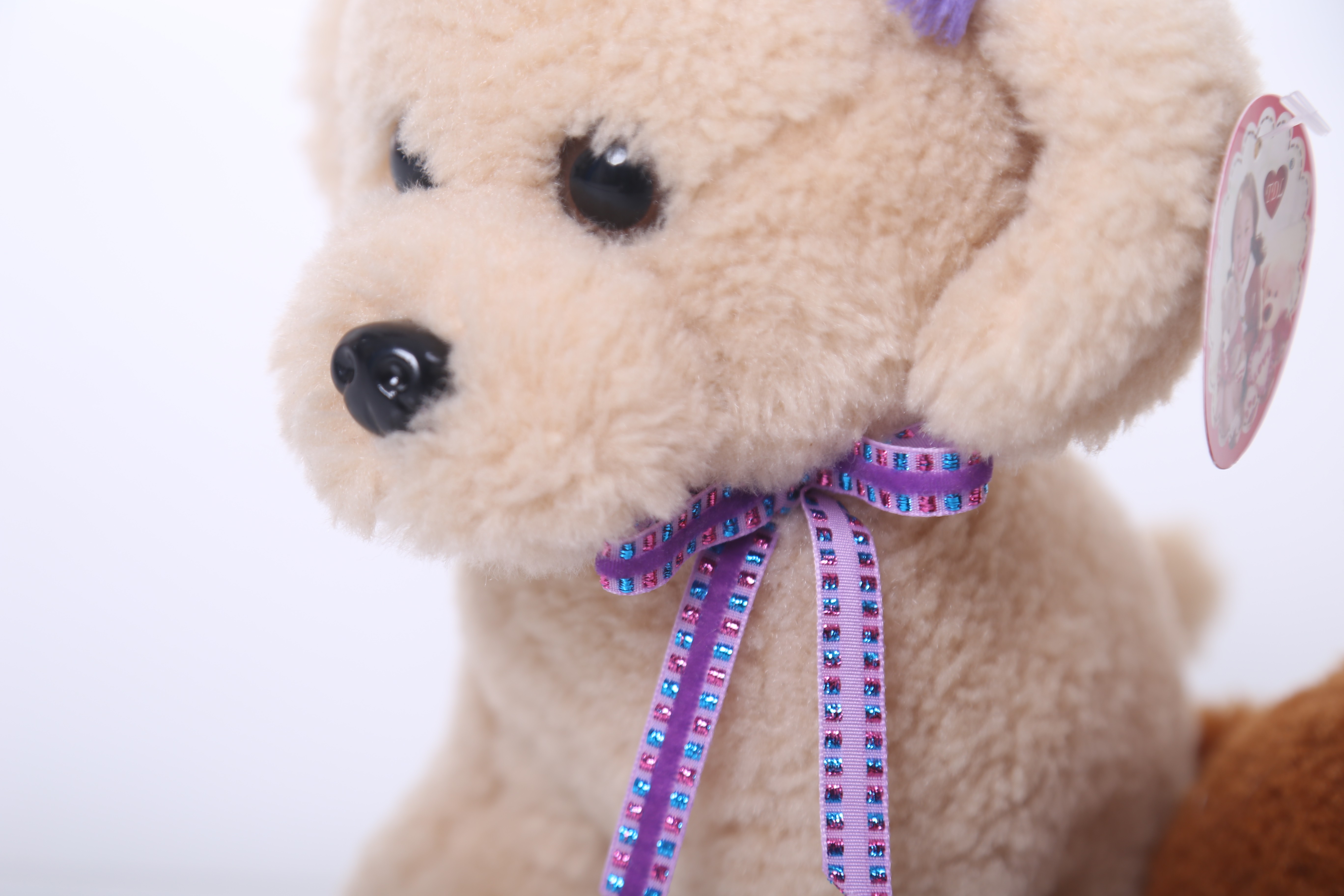 New cute brown squatting plush puppy, 25 cm custom-made detail image 3