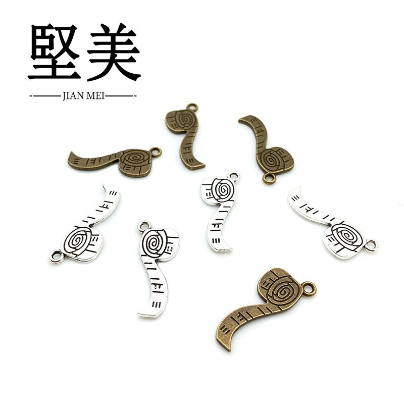 diy手工卷尺耳饰饰品吊坠挂件 厂家直销Y1557