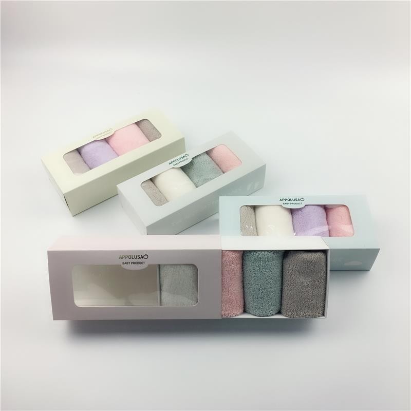 Shenduo Super Absorbent, Super Soft Nano Super Soft Baby Towel Four-piece Gift Box, Gift Towel and Souvenir Gift box detail image 3