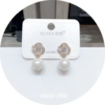 S925 Sterling silver needle Pearl earrings 3
