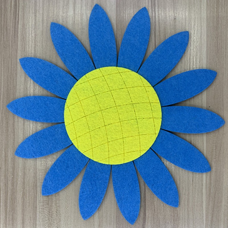 DIY配件 无纺布 毛毡布 太阳花 蓝色详情图1