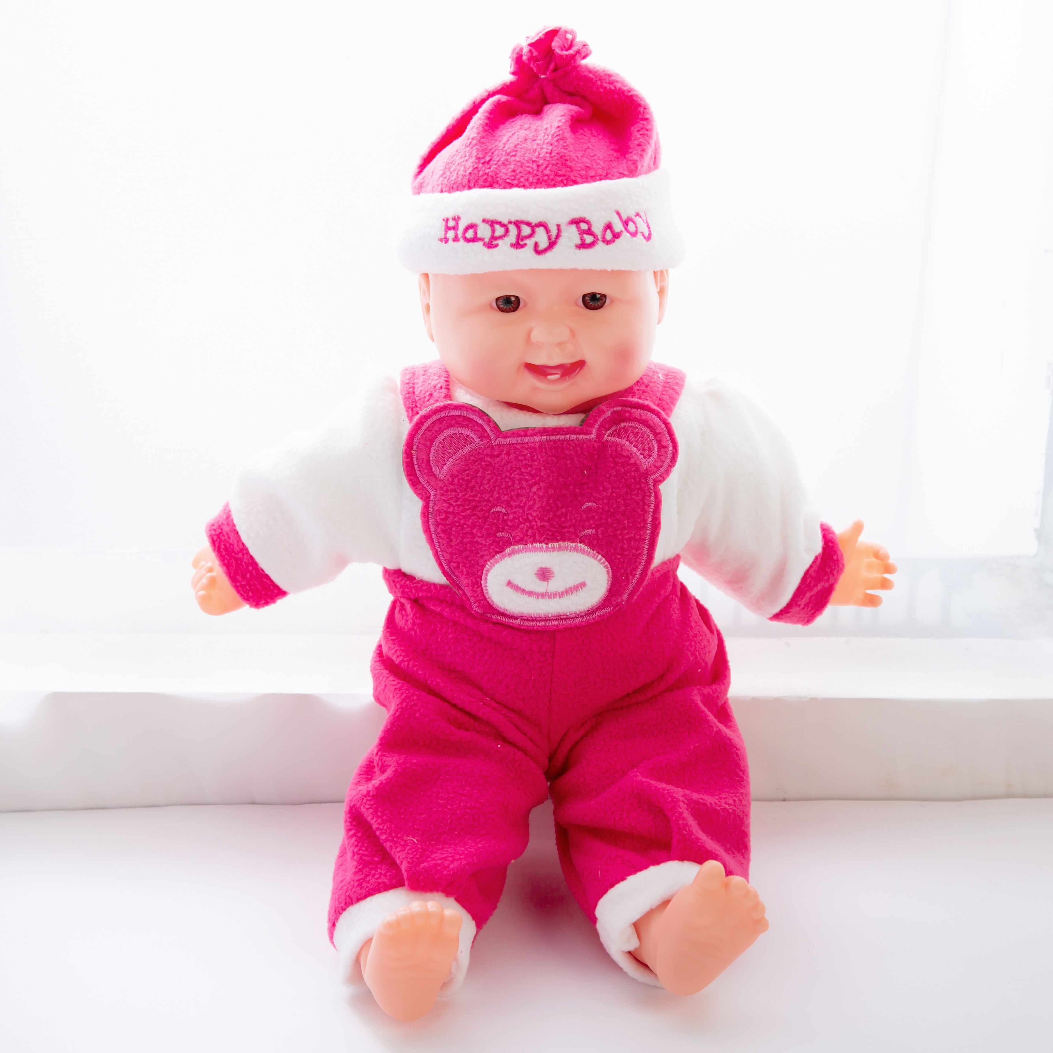 A large-sized simulation doll with laughter and music, a vinyl doll with music details Picture