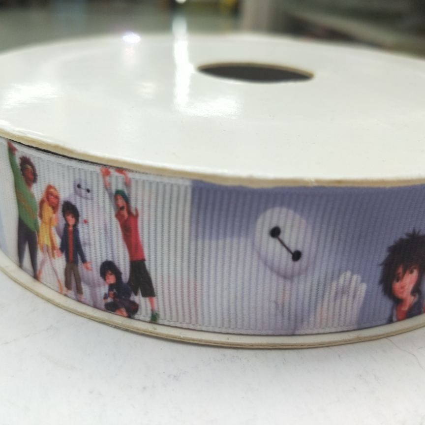 2.5CM thread with digital printing DIY make cartoon character Baymax