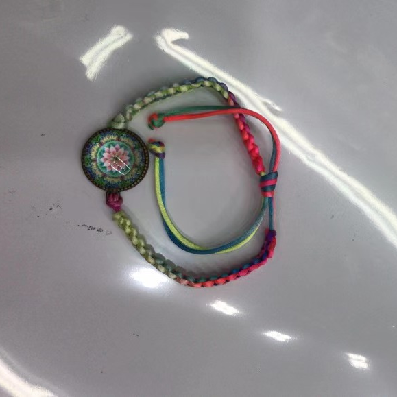 Dragon Boat Festival bracelet finished bracelet pure hand-woven rope adult children baby bracelet Colorful bracelet multicoloured string bracelet 17