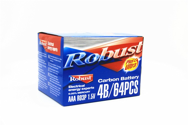 ROBUST 碳性电池 7号七号普通干电池 贴标P型4B挂卡 玩具遥控器详情图7