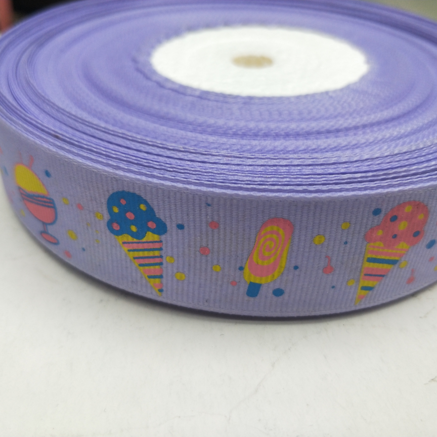 2.5CM thread with silk screen DIY purple base ice cream Popsicle ice cream bar