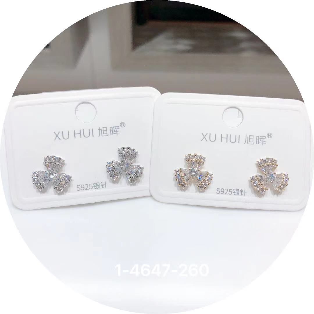 S925 Sterling silver stud earrings 3