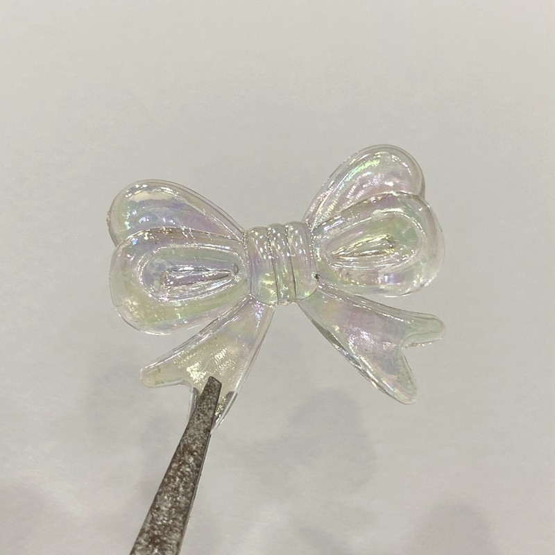 New imitation pearl bow tie, bow, AB colorful fork, cross knot clothing, mobile phone case decoration accessories, DIY handcrafted bracelets, necklaces, essential accessories detail image 11