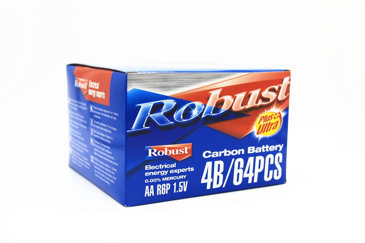 ROBUST 碳性电池 5号五号普通干电池 贴标P型 四只挂卡4B 玩具遥控器详情图7