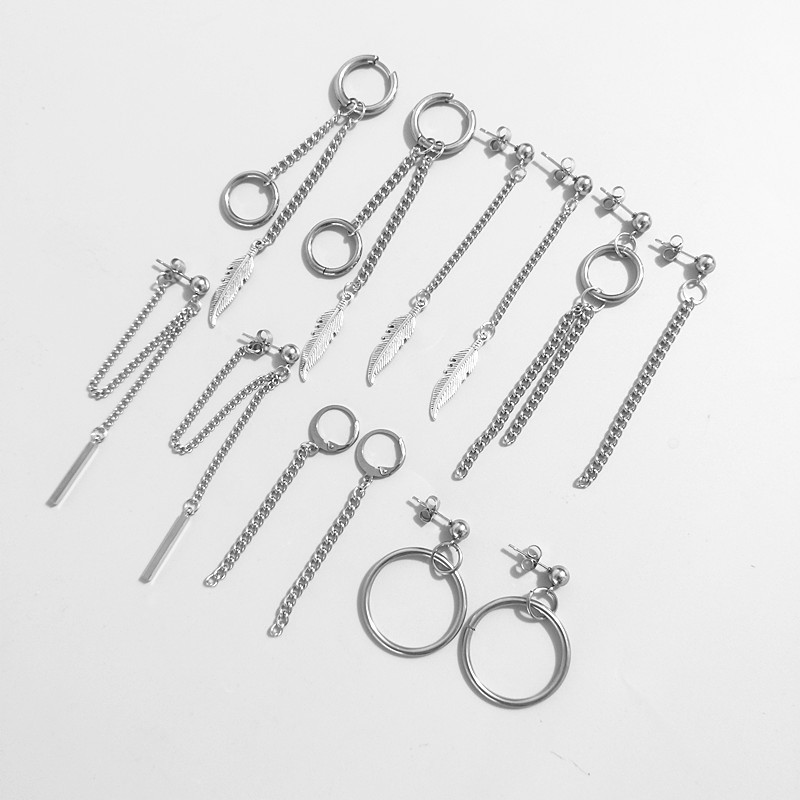 The unique and creative stud earrings for both men and women, the same style as those worn by bts's Kim Tae-hyung, are 9872 Application Scenario