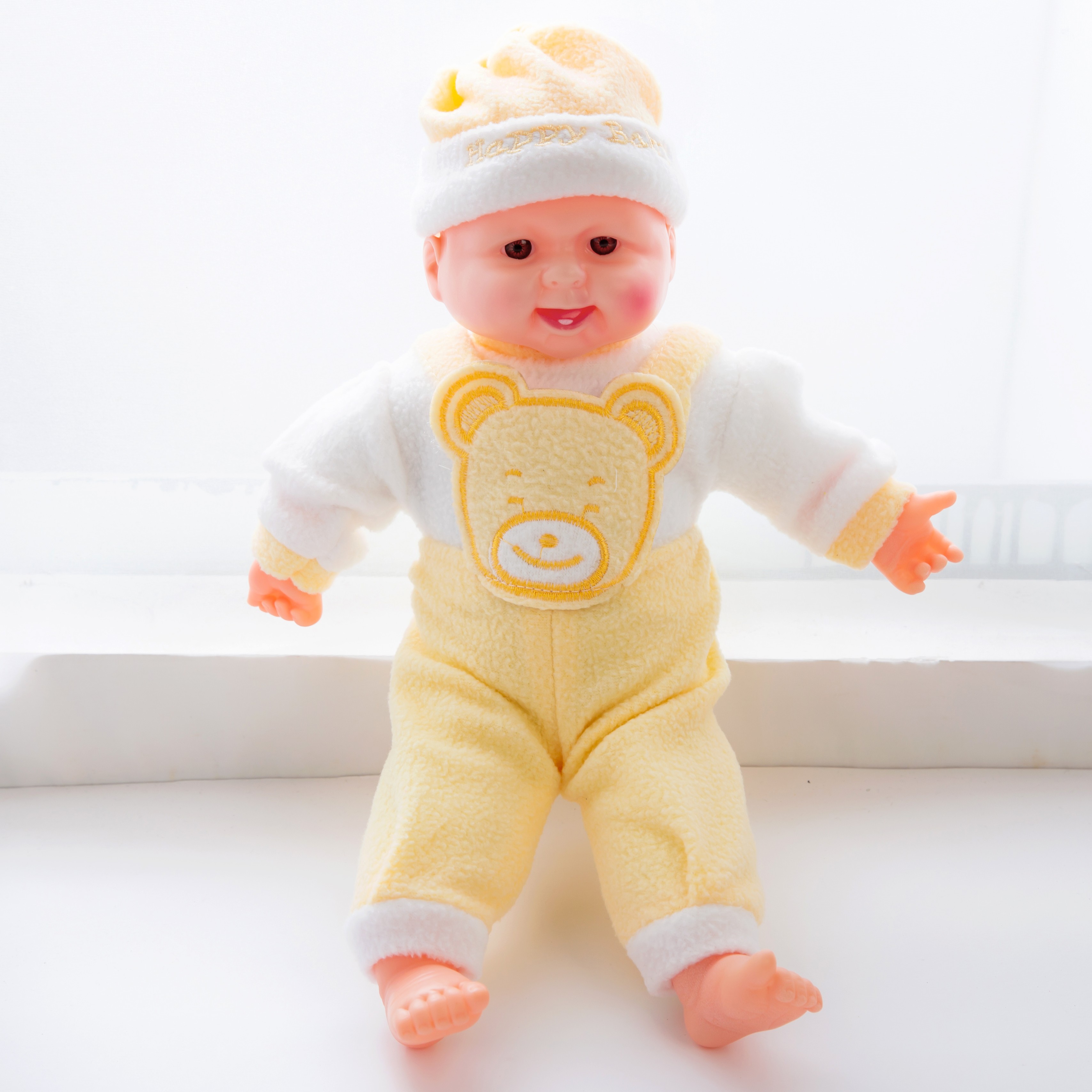 A 50cm large-sized laughing doll with music, a realistic doll pic 1
