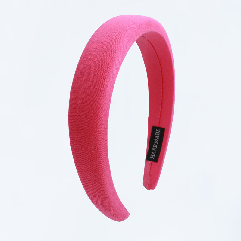 Fucsia qi esponja de pelo aro coreano versión de moda versátil tendencia duradero ver