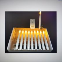 长杆蜡烛圣诞装饰长条蜡烛灯宗教祭祀LED长杆蜡烛灯