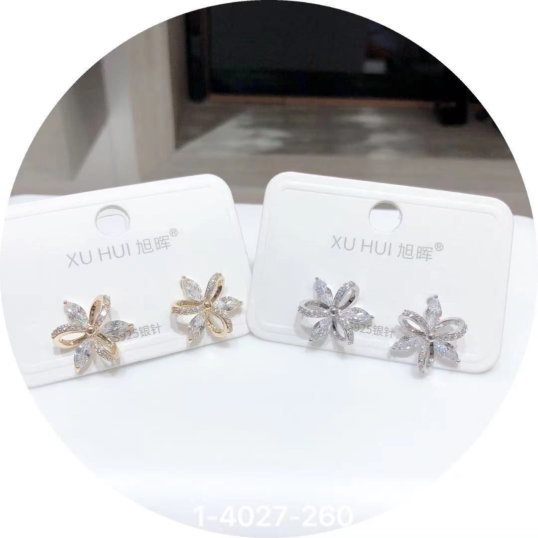 S925 Sterling silver stud earrings 4