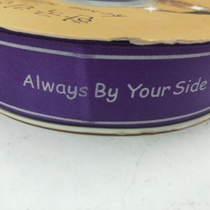 2.5CM polyester tape digital printing DIY purple bottom is always by your side