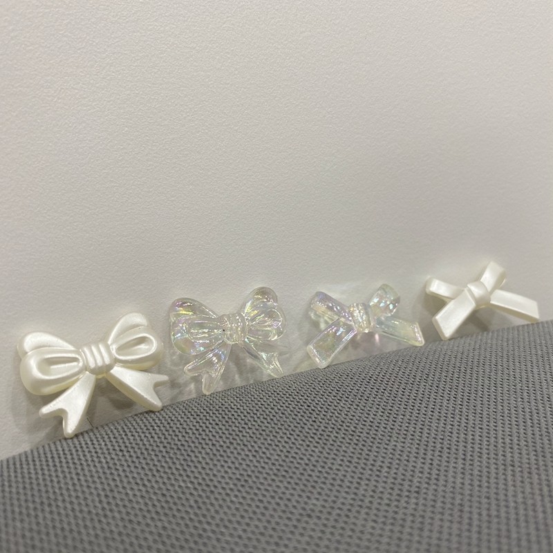 New imitation pearl bow tie, bow, AB colorful fork, cross knot clothing, mobile phone case decoration accessories, DIY handcrafted bracelets, necklaces, essential accessories detail image 10