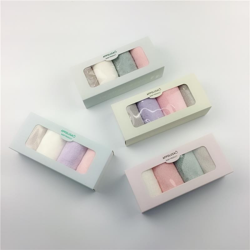 Shenduo Super Absorbent, Super Soft Nano Super Soft Baby Towel Four-piece Gift Box, Gift Towel and Souvenir Gift box detail image 1