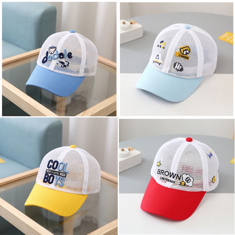 Imported Baby Hats Summer Thin Men's And Women's Baby Sun Hats Newborn Children Sunscreen Hat Large Eaves 1