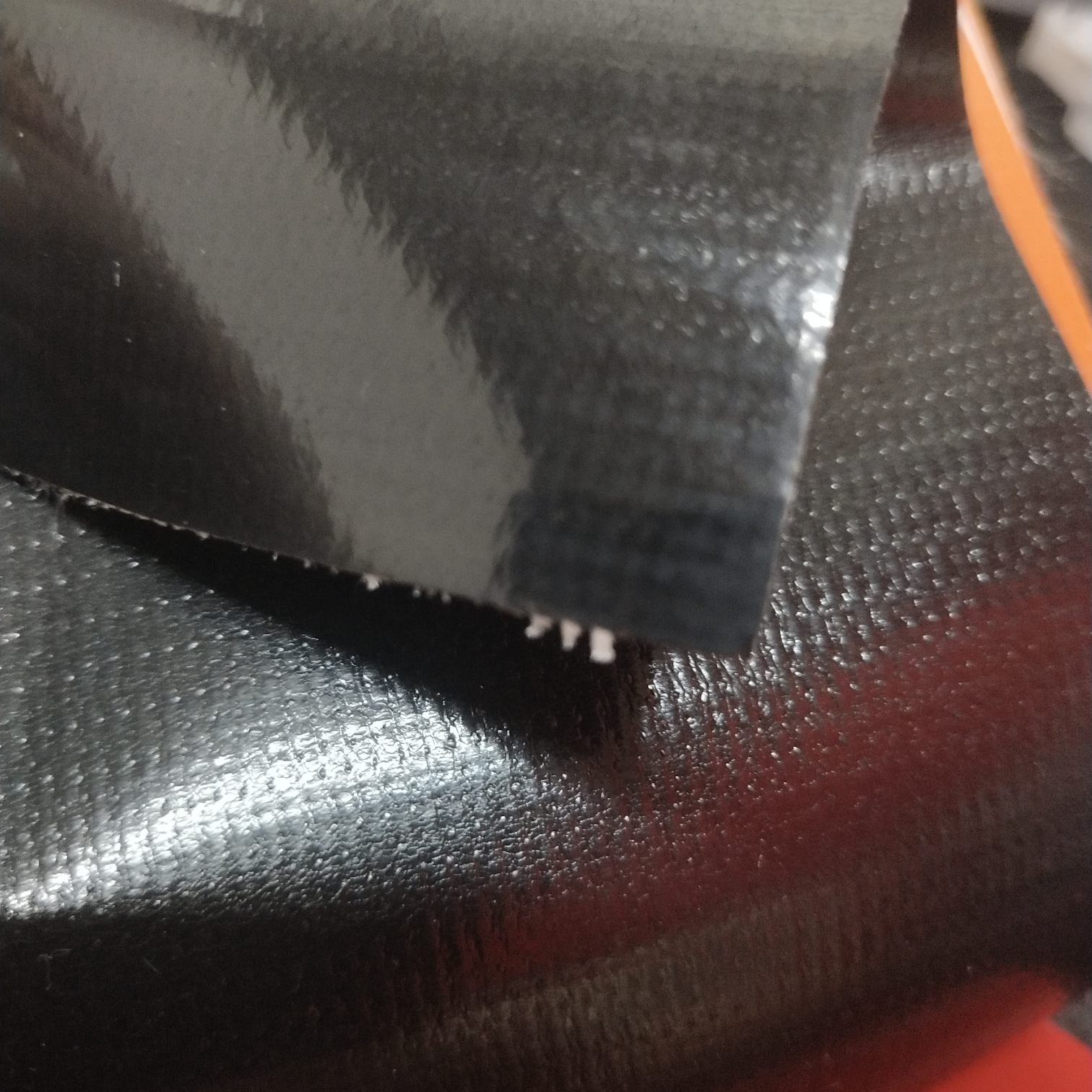 Black glossy PVC mesh fabric, luggage fabric, tent fabric, machine cover, furniture cover special fabric