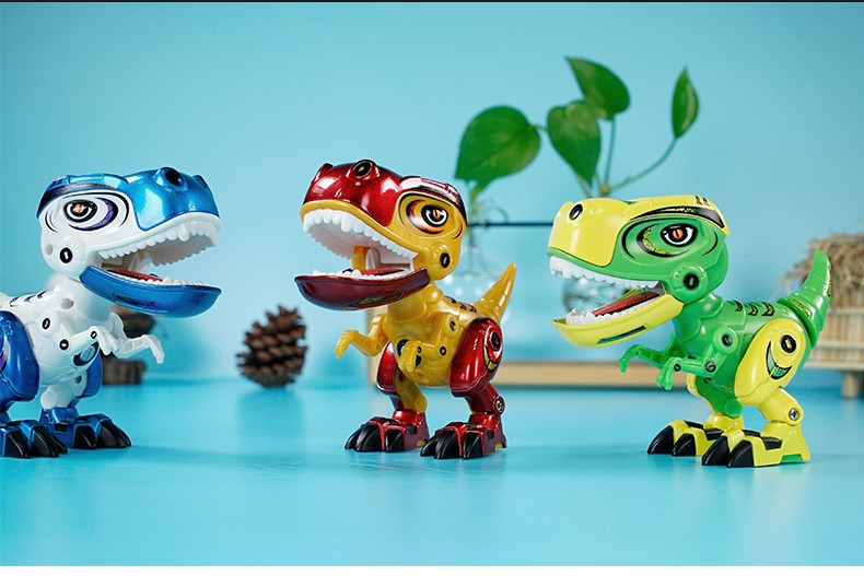 Q版合金机械音乐灯光霸王龙手机支架详情图11