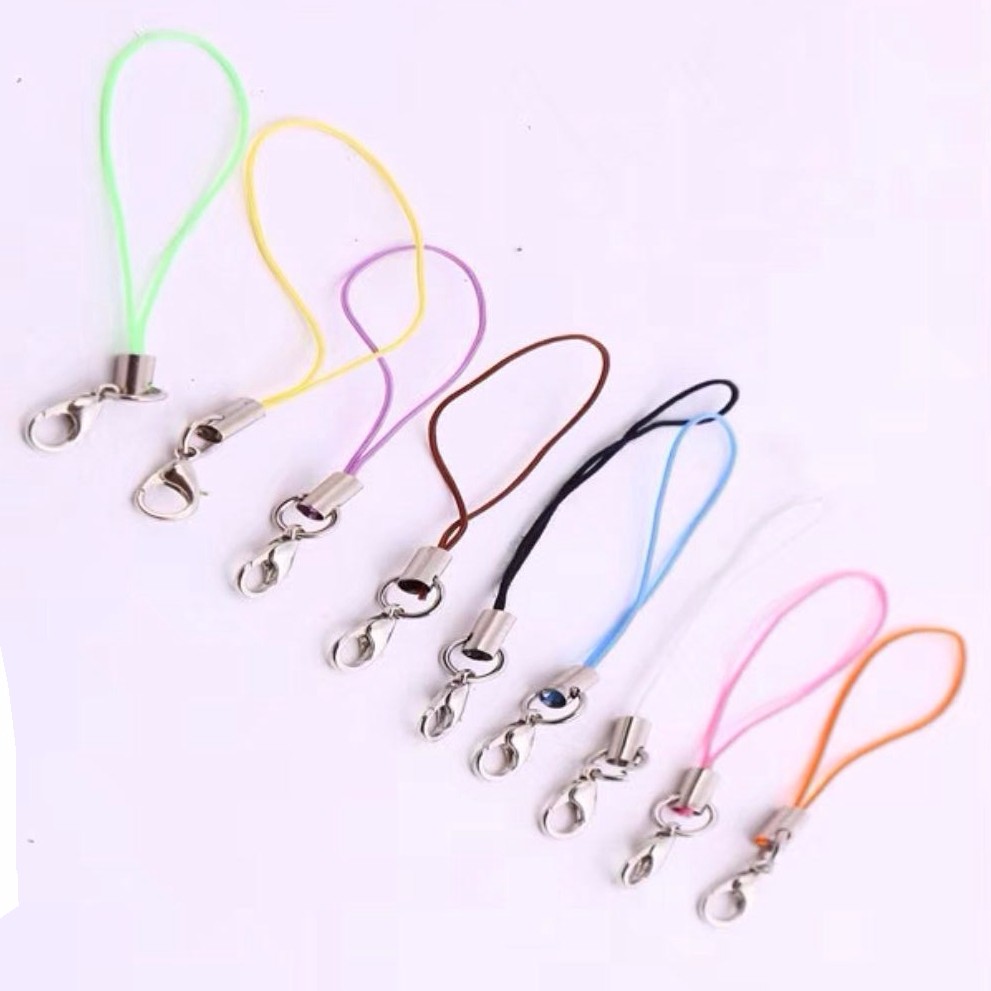 白K亮色龙虾扣手机绳 环保出口手机挂绳玩具配件详情图1