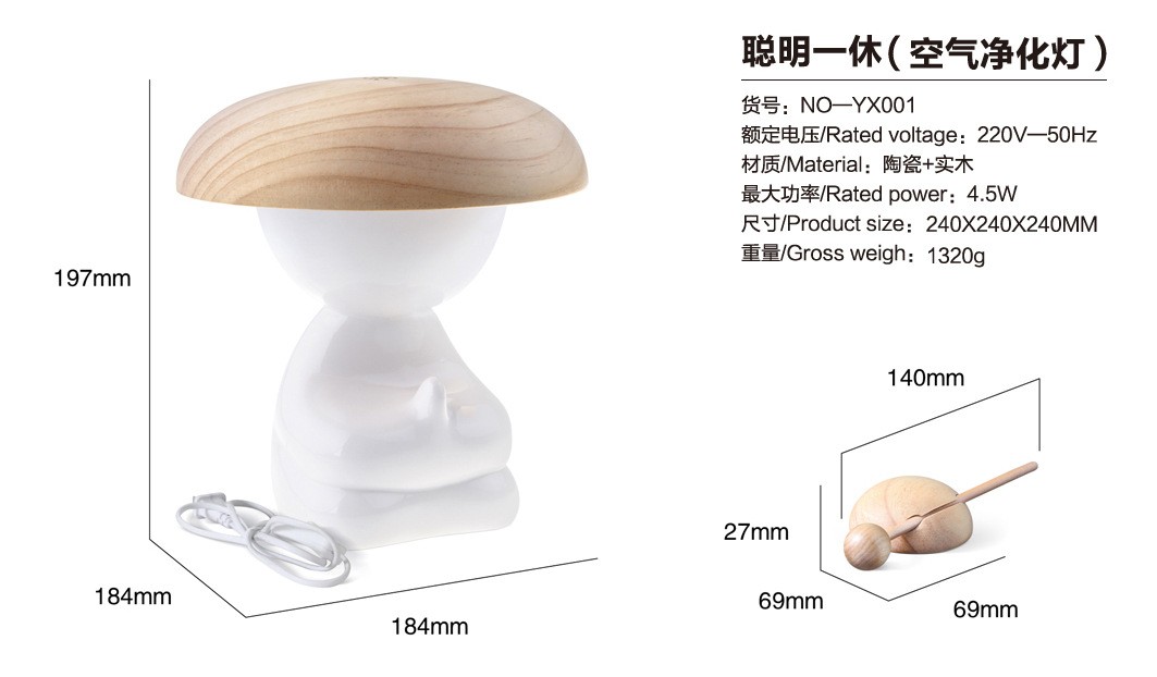 Smart Ikkyu (Air Purifying Lamp) detail image 8