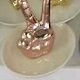 Rose gold gesture ring tray