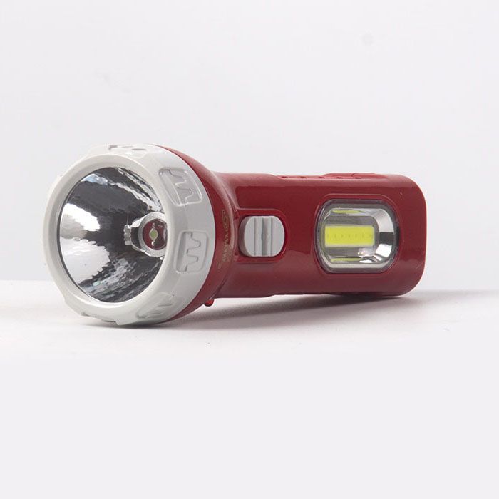红色充电小手电筒直插式充电带侧灯详情图2