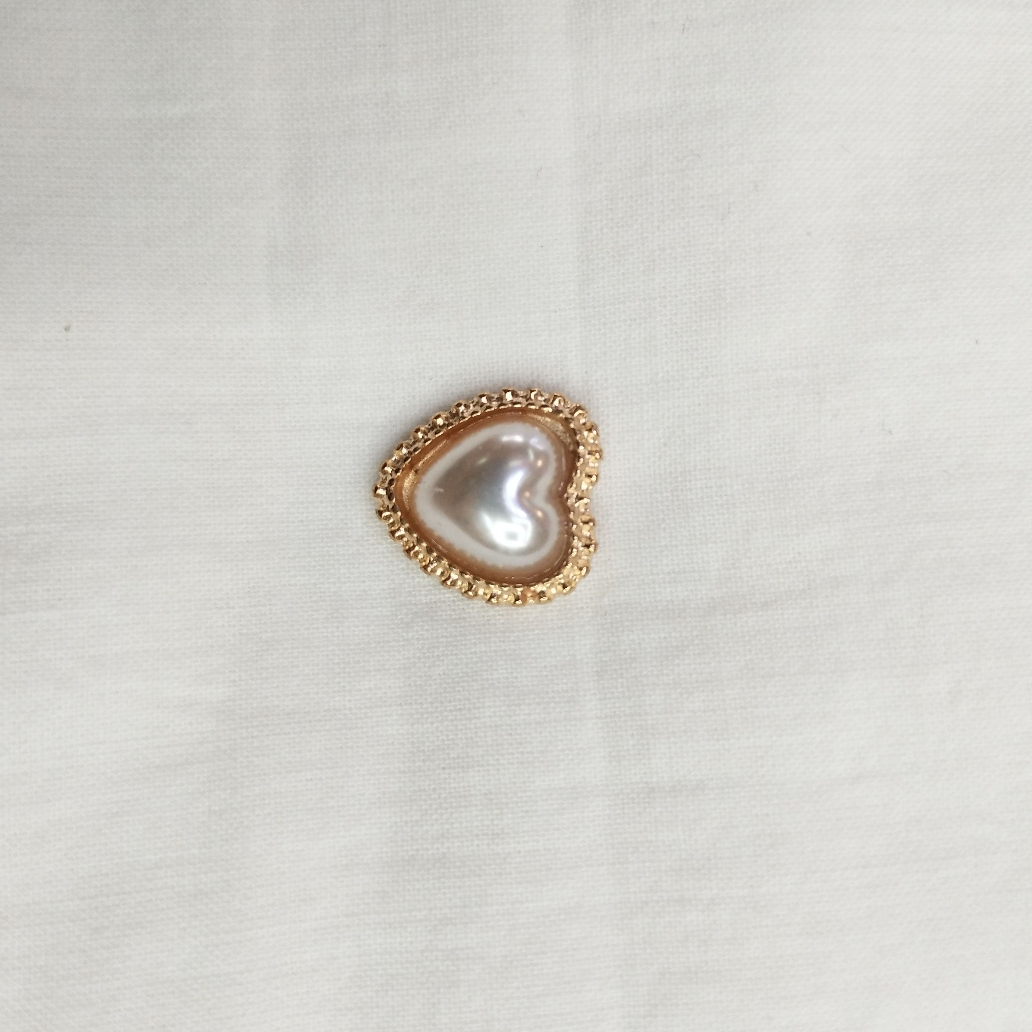 DIY handcrafted jewelry accessories: Alloy, simple single heart, flower heart, pearl accessories, decorative earrings (100ps/ pack)