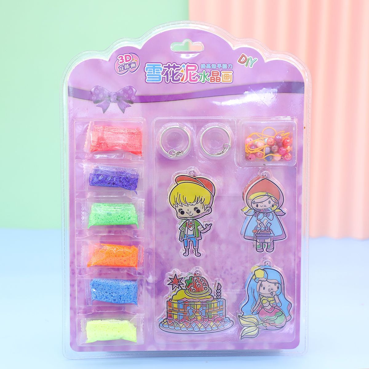 雪花泥水晶贴 爆款  DIY  时尚 环保