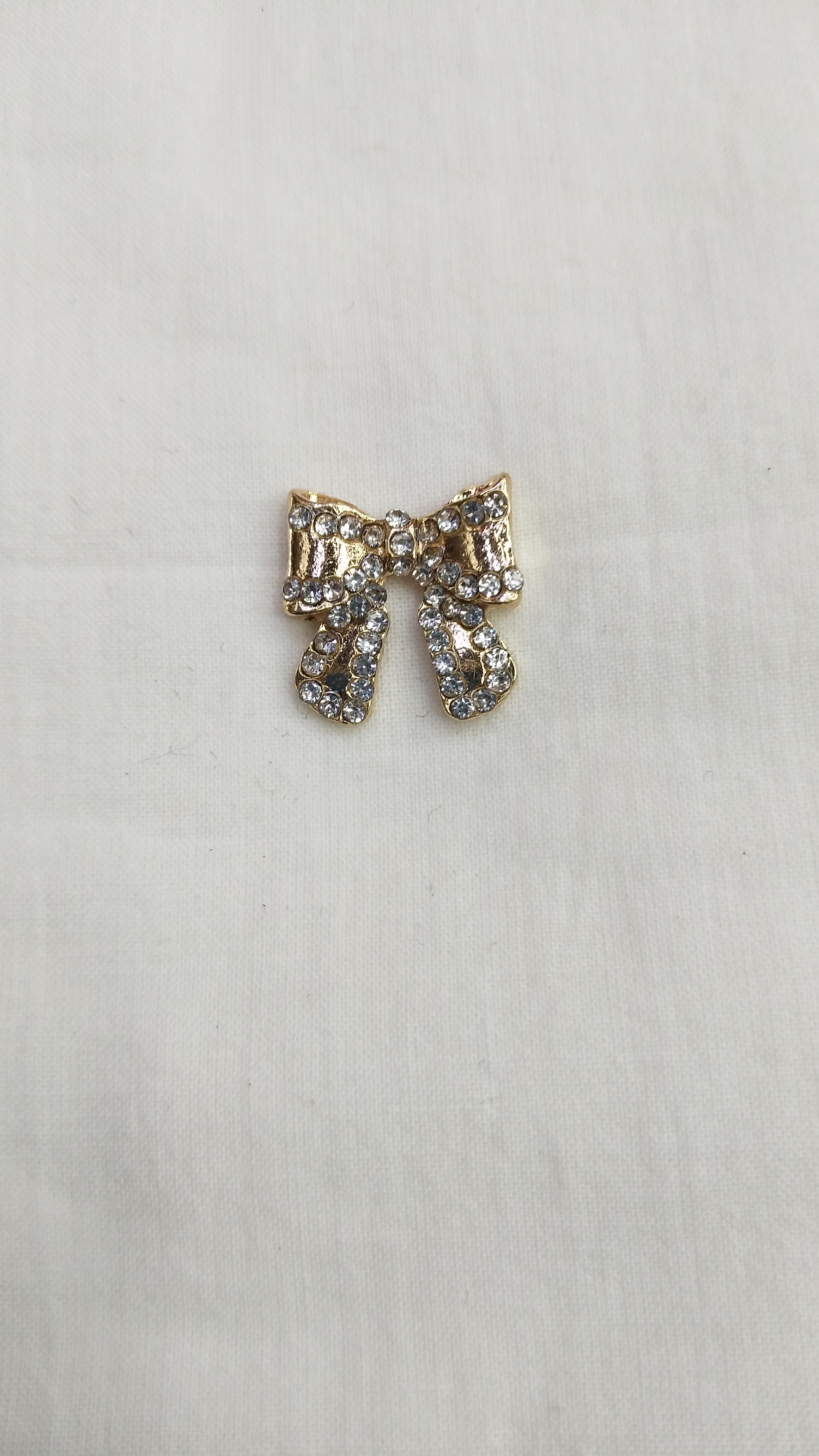 DIY handcrafted jewelry accessories, simple alloy single heart pearl accessory stickers, decorative earrings (100ps/ pack) detail image 2