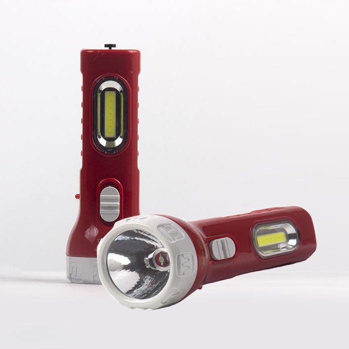红色充电小手电筒直插式充电带侧灯详情图5