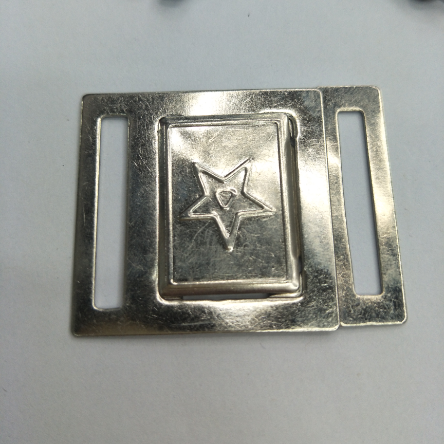 铁质对扣 演出服箱包军腰扣 五星插扣 服装配件  装饰腰扣 皮带扣