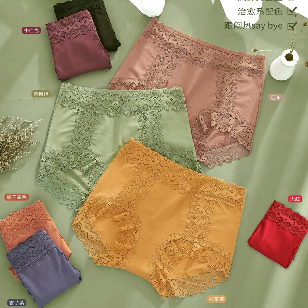 Women's underwear High stretch lace women's large lace matching design Q2008#